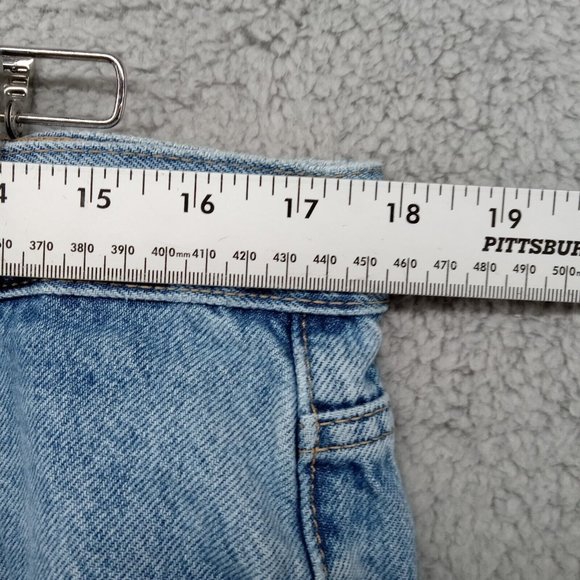 Zara Jeans Womens‎ 36 Blue Light Wash Cropped Denim Baggy Mom Tapered - Picture 5 of 13